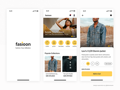 Design Exploration - Fashion Store App