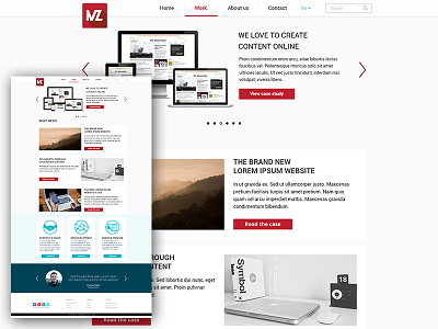 Flat webdesign concept design flat flat websdesign image slider interface nederland slider ui ux webdesign website