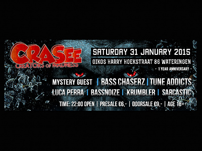 Facebook cover Crasee cover crasee crazy dance facebook facebook cover festival hardstyle madness music party promotional