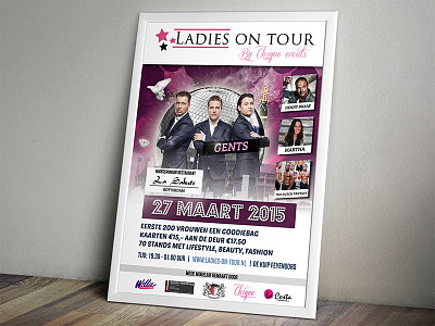 Ladies Night in de Kuip de kuip feyenoord flyer girl ladies ladies night nederland pink poster poster design promotion women
