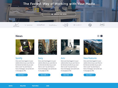 News slider call to action clean webdesign customer logos news news articles news block news slider webpage news webpage newspage read more slider web design
