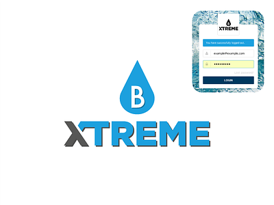 B Xtreme company company logo extreme extreme sports fake logo logo sport water watersport xtreme