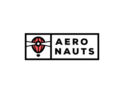 Logo refining #3 - Aeronauts aeronauts contrast dark exploration game hot air balloon light lightbeam lighthouse logo logotype red