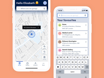 🚗 Ride sharing for Seniors #2 accessibility app carpool carsharing contrast lyft mobile pastel product design ride ordering ride sharing search seniors taxi transport uber ui