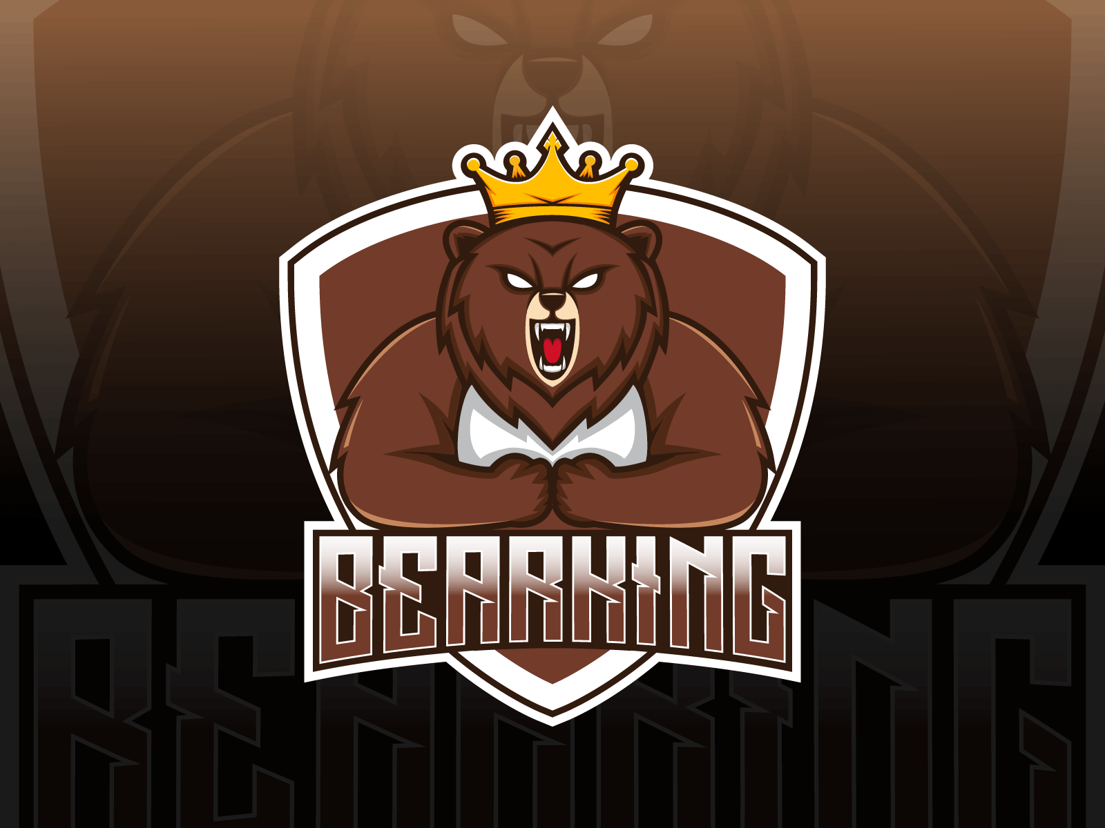 Bear King - Esport Logo by Hairul Huda on Dribbble