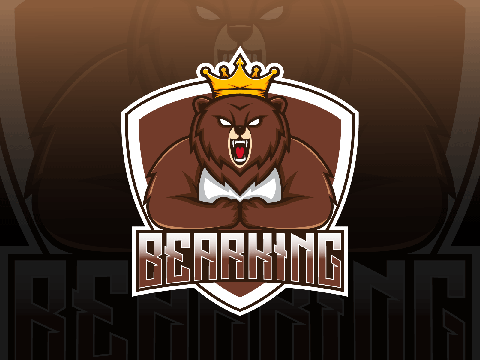 Bear King - Esport Logo