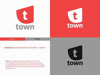 town app branding color design illustration illustrator logo logo design logoconcept logoinspiration logoinspire logotype mobile town typography