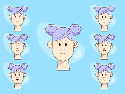 Emotions character characterillustration emotion illustration vector