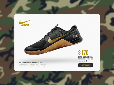 NIKE METCON 2 iD crossfit ecommerce interface nike shoe shop type ui ux