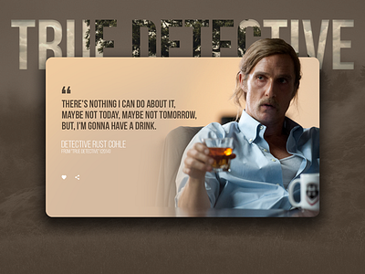 Quote author interface quote true detective typography ui user widget