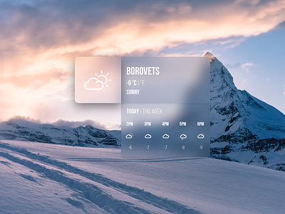 Weather Widget app flat interface sketch storm temperature travel ui weather widget