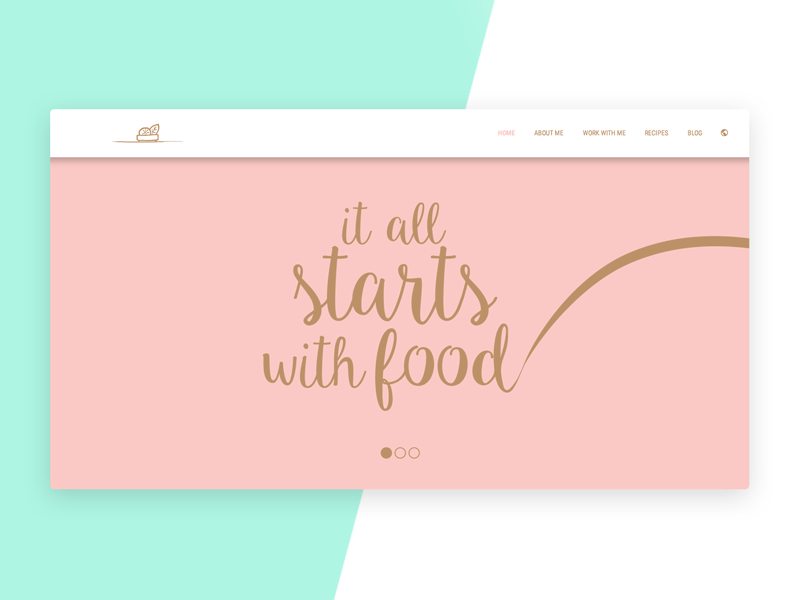It all starts with food animation coach food health healthy interface nutrition slider ui web design web interface