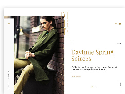 Exquisite Homepage design ecommerce fashion homepage magazine minimal minimalism ui web website