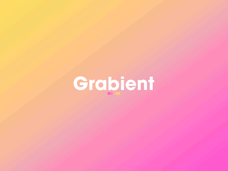 Grabient animation branding gif gradient icon illustration interaction logo transition type ux