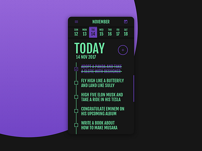 TODO app clean digital experience everyday flat interface minimal sketchapp todo ui web
