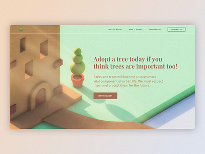 ADOPT app clean digital everyday experience flat interface minimal sketchapp tree ui web