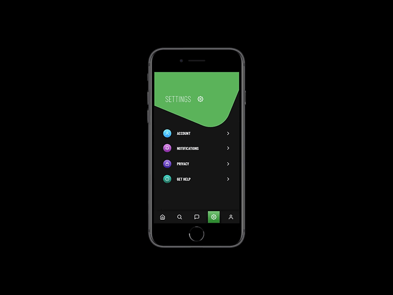 SETTINGS app clean digital everyday experience framer interface minimal onboarding sketchapp ui web