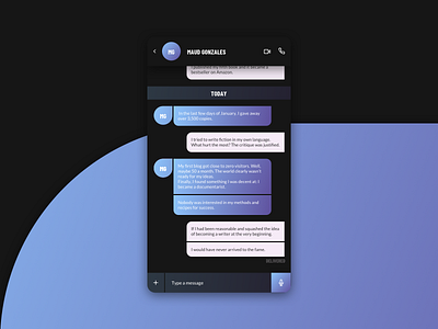 MESSAGE app chat clean everyday experience gradient interface message minimal sketchapp ui web