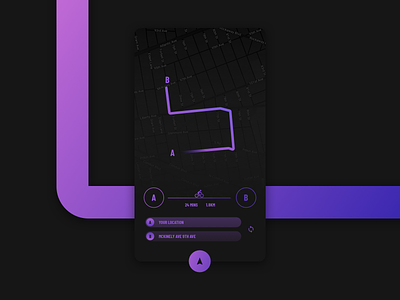 NAVIGATE app clean everyday experience interface map minimal navigation receipt sketchapp ui web