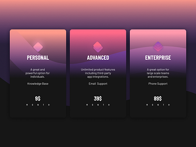 PRICING app clean color everyday experience interface minimal plans pricing sketchapp ui web