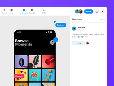 Framer Web - Collaborate with your team animation collaborate design figma framer motion prototype prototyping sketch teams web