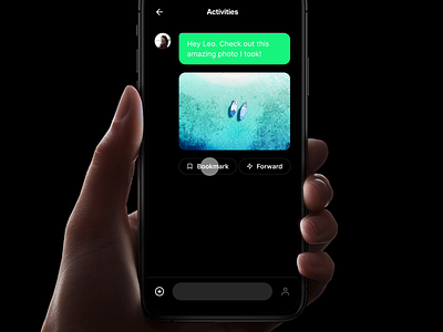 Volt - Bookmark Messages animation bookmark design framer ios kit messages prototype prototyping