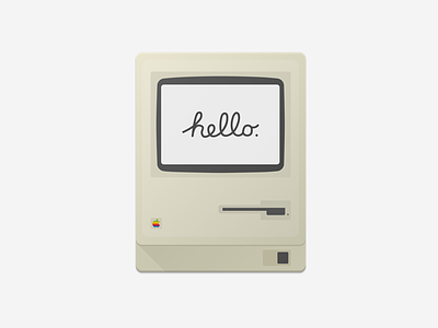 Mac 128k - Sketch Freebie 128k apple donwload freebie hello mac material design sketch