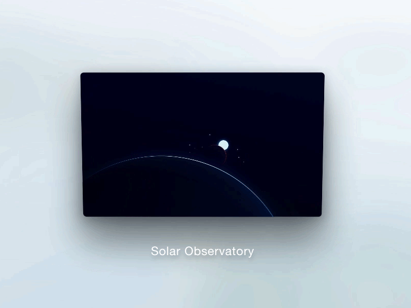 Solar Observatory Apple TV apple apple tv ios solar observatory space tv tvos