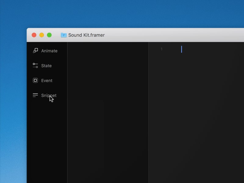 Facebook Sound Kit, now in Framer facebook framer kit prototype soundkit sounds