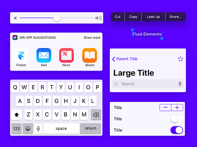 Fluid UI Elements code design fluid kit prototype ui