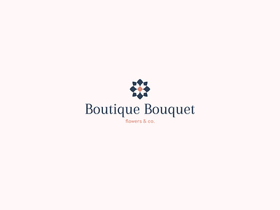 Boutique Bouquet flower shop logo