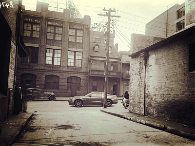 Ford Mustang in the 20's america car ford montage mustang photo photo manipulation photography vintage