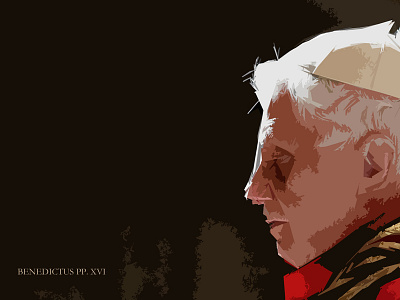 Pope Emeritus Benedict XVI benedict graphic pope triangel