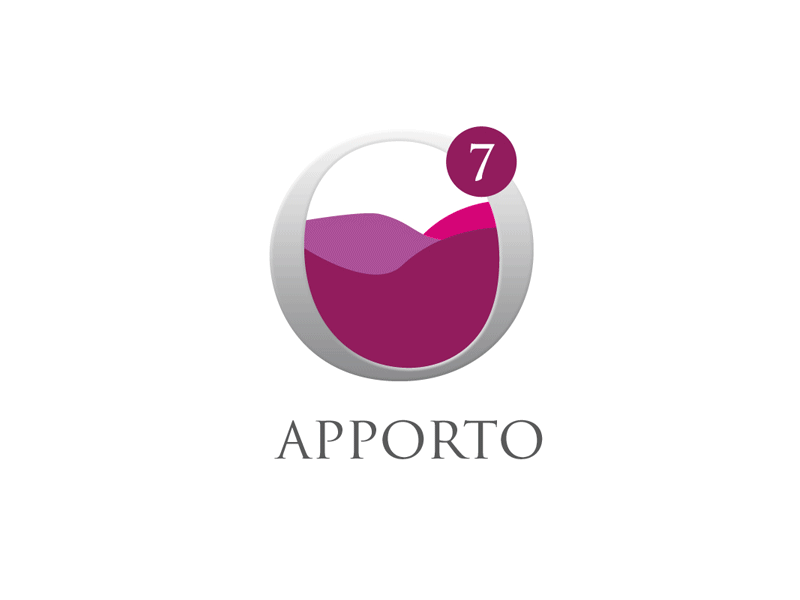 Apporto logo concept android application apporto grape ios iphone logo vine wine