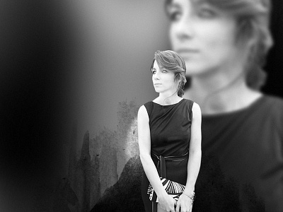 portrait of my wife, photo collection cover black and white montage photo photography photoshop