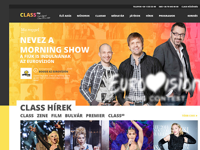 ClassFM Radio Logo and website redesign concept