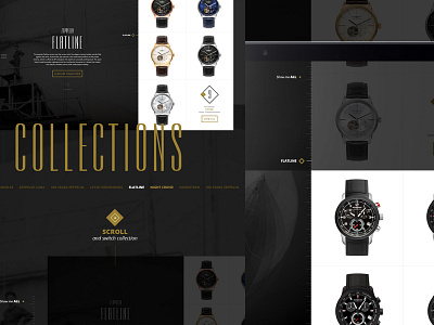 Zeppelin Luxury Watch Collection - Responsive Redesign Concept design ipad iphone mobile responsive taplet ui ux watch web webdesign zeppelin