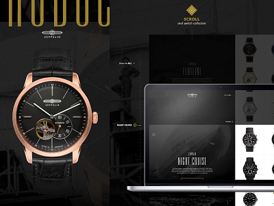 Zeppelin Luxury Watch Collection - Responsive Redesign Concept design ipad iphone mobile responsive taplet ui ux watch web webdesign zeppelin