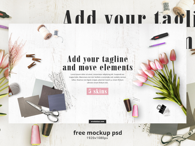 Free HD Hero Header Mockup .psd by Balazs Eros on Dribbble