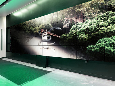 Nike Basketball, Mamba Lessons, Nike Center, light wall screen