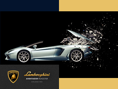 Lamborghini Aventador Roadster aventador car engine exploded exploded view lamborghini roadster