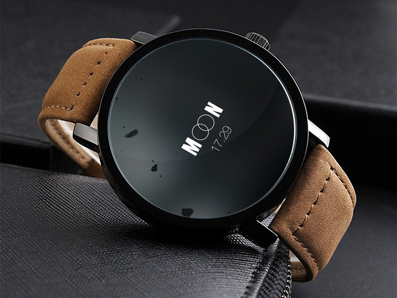 MOON smart watch, Main-alarm-event screen android clock devices event screen moon smart smartwatch time ui ux watch wear