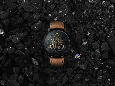 MOON smart watch, Alarm-event screen android clock devices event screen moon smart smartwatch time ui ux watch wear