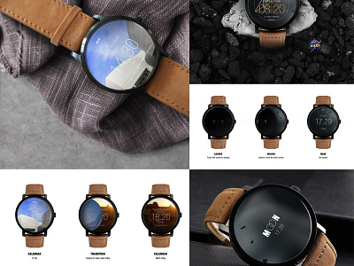 MOON Smartwatch UI design concept android clock devices event screen moon smart smartwatch time ui ux watch wear