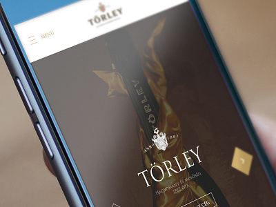 Törley Pezsgőpincészet responsive website design concept bor champagne drink pezsgő responsive törley ui ux vine web webdesign website