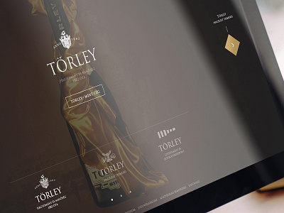 Törley Pezsgőpincészet responsive website design concept