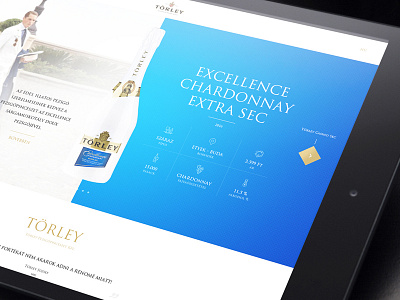Törley Pezsgőpincészet responsive website design concept