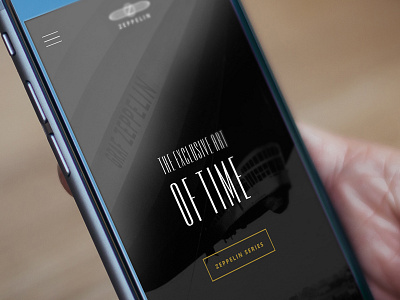 Zeppelin Watch Collection responsive website design concept android clock ios phone responsive ui ux watch web webdesign website