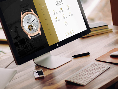 Zeppelin Watch Collection responsive website design concept android clock ios phone responsive ui ux watch web webdesign website