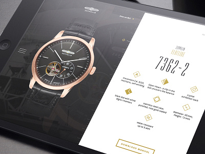 Zeppelin Watch Collection responsive website design concept android clock ios phone responsive ui ux watch web webdesign website